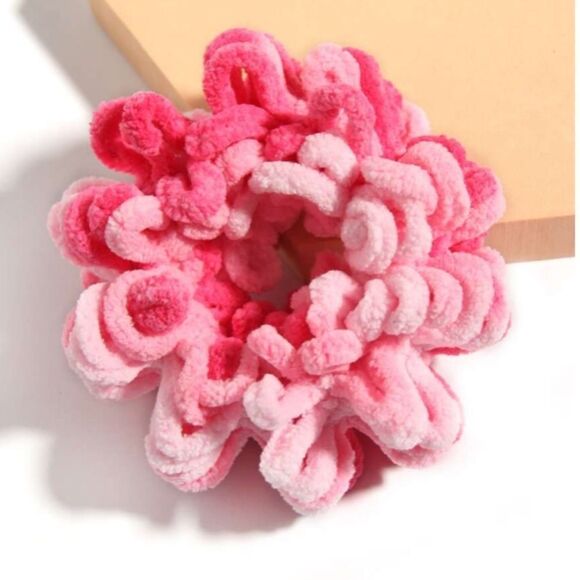 Pink Fuzzy Scrunchie *2/12$ - Picture 4 of 6